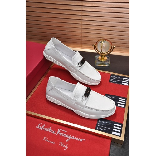 Cheap Salvatore Ferragamo SF Leather Shoes For Men #484307 Replica Wholesale [$80.00 USD] [ITEM#484307] on Replica Salvatore Ferragamo Leather Shoes