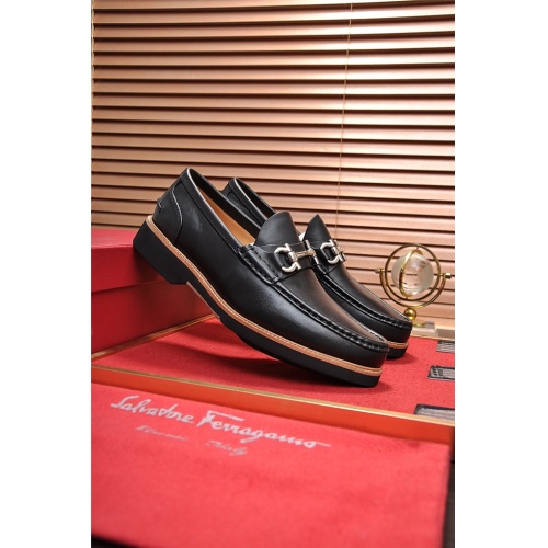 Cheap Salvatore Ferragamo SF Leather Shoes For Men #484315 Replica Wholesale [$99.00 USD] [ITEM#484315] on Replica Salvatore Ferragamo Leather Shoes