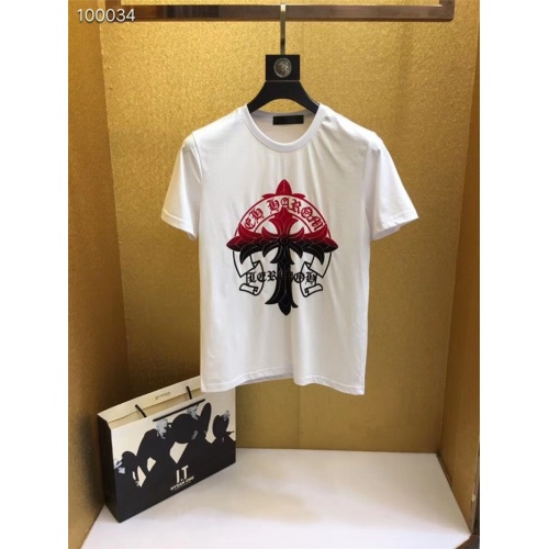 Cheap Chrome Hearts T-Shirts Short Sleeved For Men #485769 Replica Wholesale [$31.60 USD] [ITEM#485769] on Replica Chrome Hearts T-Shirts