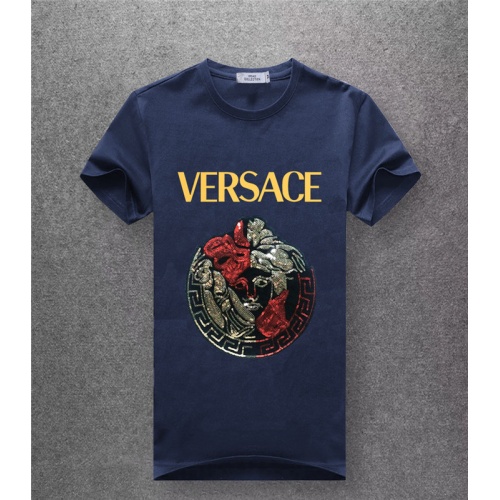 Cheap Versace T-Shirts Short Sleeved For Men #486061 Replica Wholesale [$26.50 USD] [ITEM#486061] on Replica Versace T-Shirts