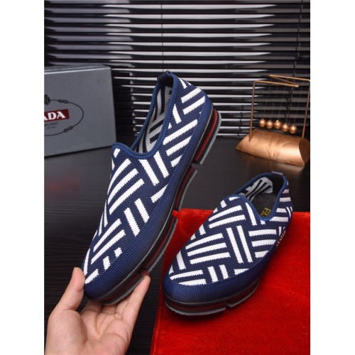 Cheap Prada Casual Shoes For Men #487351 Replica Wholesale [$75.00 USD] [ITEM#487351] on Replica Prada Flat Shoes