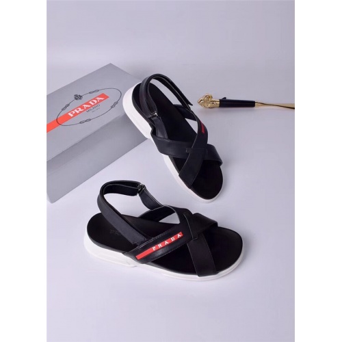 Cheap Prada Fashion Sandal For Men #487379 Replica Wholesale [$52.00 USD] [ITEM#487379] on Replica Prada Sandal