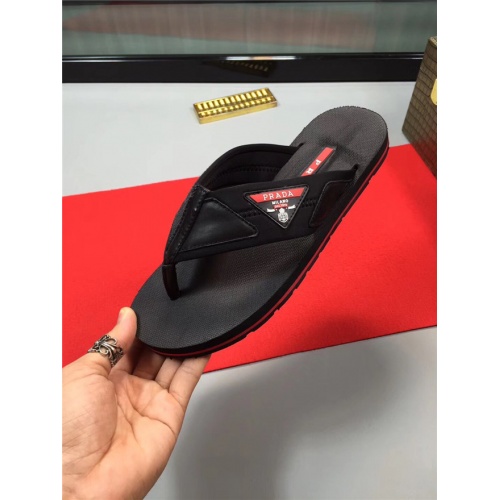 Cheap Prada Fashion Slippers For Men #487383 Replica Wholesale [$52.00 USD] [ITEM#487383] on Replica Prada Slippers
