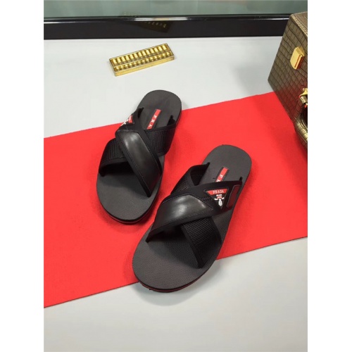 Cheap Prada Fashion Slippers For Men #487384 Replica Wholesale [$52.00 USD] [ITEM#487384] on Replica Prada Slippers