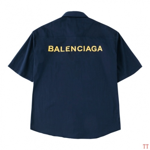 Cheap Balenciaga Shirts Short Sleeved For Men #487650 Replica Wholesale [$40.00 USD] [ITEM#487650] on Replica Balenciaga Shirts