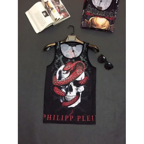 Cheap Philipp Plein PP Vests Sleeveless For Men #487681 Replica Wholesale [$38.00 USD] [ITEM#487681] on Replica Philipp Plein PP T-Shirts