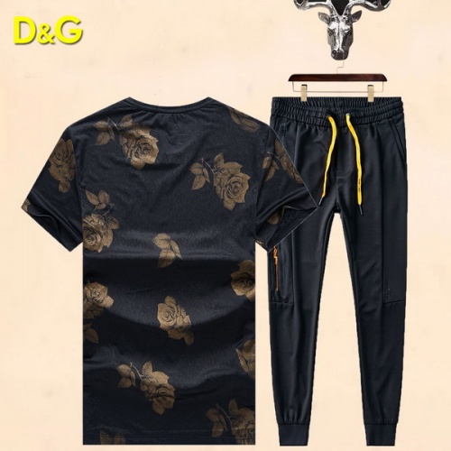 Cheap Dolce &amp; Gabbana D&amp;G Tracksuits Short Sleeved For Men #487779 Replica Wholesale [$62.00 USD] [ITEM#487779] on Replica Dolce &amp; Gabbana D&amp;G Tracksuits