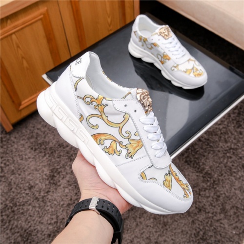 Cheap Versace Casual Shoes For Men #487915 Replica Wholesale [$78.00 USD] [ITEM#487915] on Replica Versace Flat Shoes