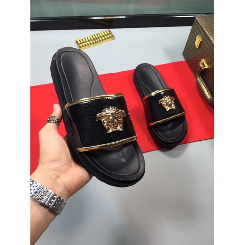 Cheap Versace Fashion Slippers For Men #488013 Replica Wholesale [$49.00 USD] [ITEM#488013] on Replica Versace Slippers