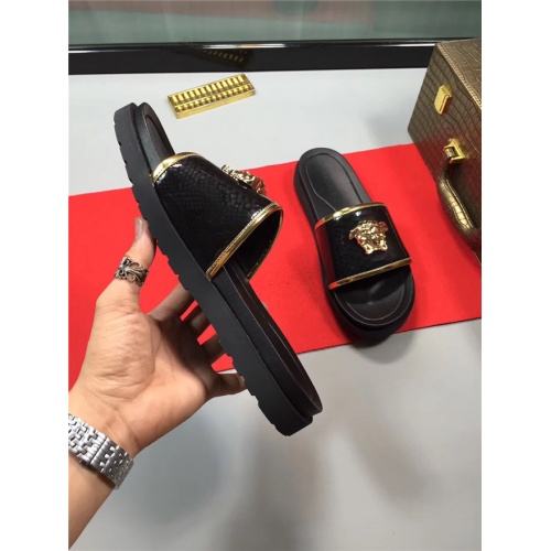 Cheap Versace Fashion Slippers For Men #488013 Replica Wholesale [$49.00 USD] [ITEM#488013] on Replica Versace Slippers