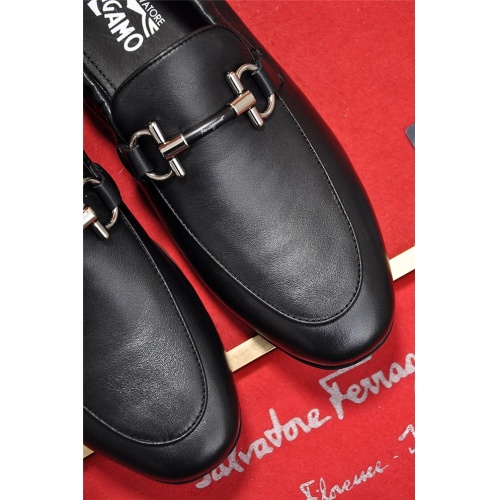 Cheap Salvatore Ferragamo SF Leather Shoes For Men #488487 Replica Wholesale [$85.00 USD] [ITEM#488487] on Replica Salvatore Ferragamo Leather Shoes
