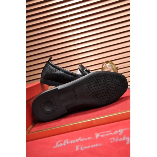 Cheap Salvatore Ferragamo SF Leather Shoes For Men #488489 Replica Wholesale [$85.00 USD] [ITEM#488489] on Replica Salvatore Ferragamo Leather Shoes