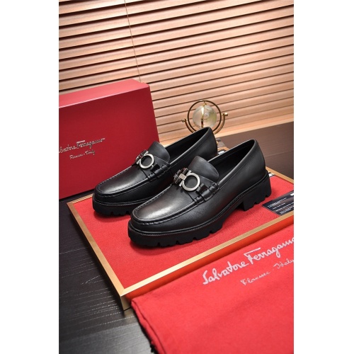 Cheap Salvatore Ferragamo SF Leather Shoes For Men #488493 Replica Wholesale [$95.00 USD] [ITEM#488493] on Replica Salvatore Ferragamo Leather Shoes