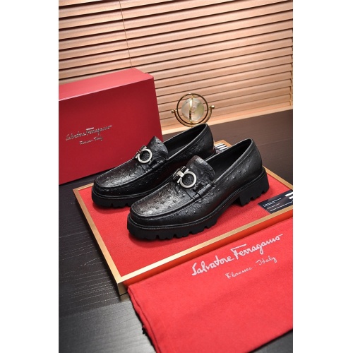 Cheap Salvatore Ferragamo SF Leather Shoes For Men #488494 Replica Wholesale [$95.00 USD] [ITEM#488494] on Replica Salvatore Ferragamo Leather Shoes