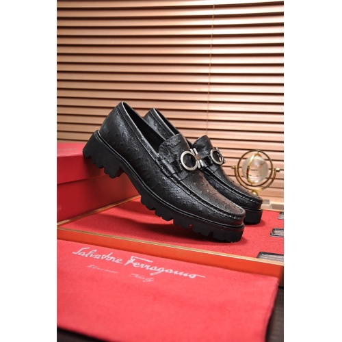 Cheap Salvatore Ferragamo SF Leather Shoes For Men #488494 Replica Wholesale [$95.00 USD] [ITEM#488494] on Replica Salvatore Ferragamo Leather Shoes