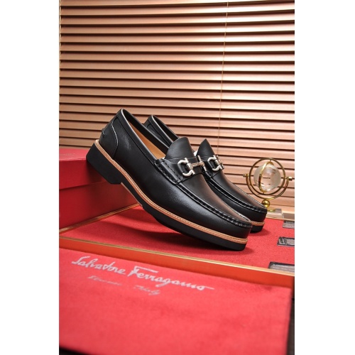 Cheap Salvatore Ferragamo SF Leather Shoes For Men #488496 Replica Wholesale [$99.00 USD] [ITEM#488496] on Replica Salvatore Ferragamo Leather Shoes