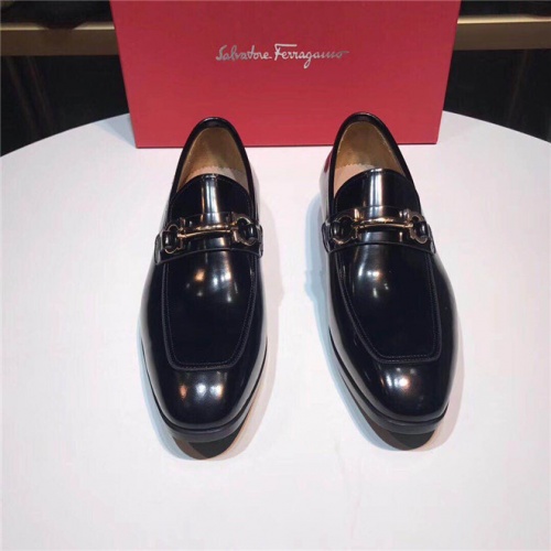 Cheap Salvatore Ferragamo SF Leather Shoes For Men #488523 Replica Wholesale [$140.00 USD] [ITEM#488523] on Replica Salvatore Ferragamo Leather Shoes