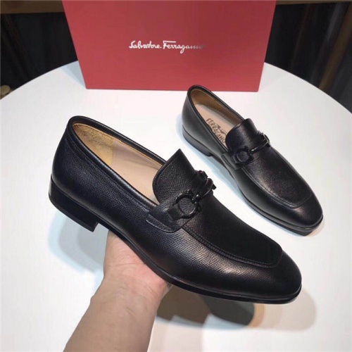 Cheap Salvatore Ferragamo SF Leather Shoes For Men #488526 Replica Wholesale [$140.00 USD] [ITEM#488526] on Replica Salvatore Ferragamo Leather Shoes