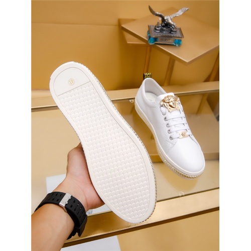 Cheap Versace Casual Shoes For Men #489752 Replica Wholesale [$78.00 USD] [ITEM#489752] on Replica Versace Flat Shoes