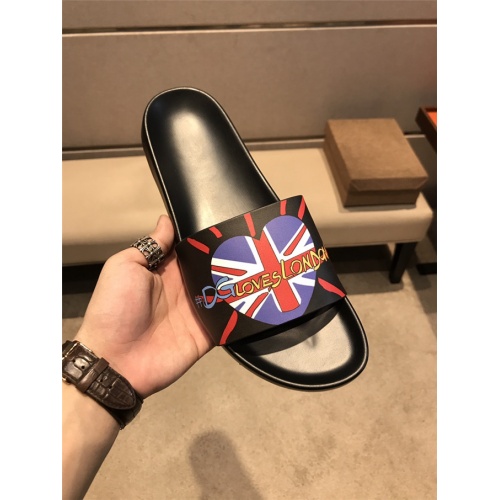 Cheap Dolce&amp;Gabbana D&amp;G Slippers For Men #493332 Replica Wholesale [$40.00 USD] [ITEM#493332] on Replica Dolce &amp; Gabbana D&amp;G Slippers