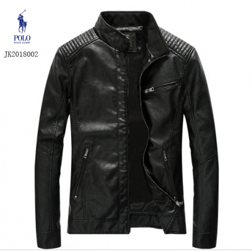 Cheap Ralph Lauren Polo Leather Jackets Long Sleeved For Men #493965 Replica Wholesale [$72.00 USD] [ITEM#493965] on Replica Ralph Lauren Polo Jackets