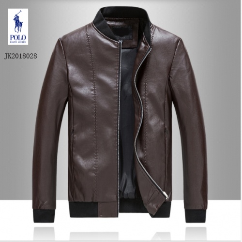 Cheap Ralph Lauren Polo Leather Jackets Long Sleeved For Men #494187 Replica Wholesale [$68.00 USD] [ITEM#494187] on Replica Ralph Lauren Polo Jackets