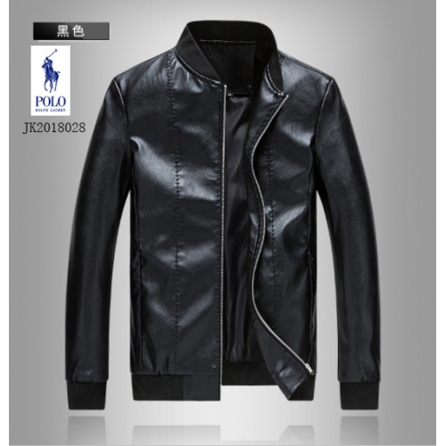 Cheap Ralph Lauren Polo Leather Jackets Long Sleeved For Men #494190 Replica Wholesale [$68.00 USD] [ITEM#494190] on Replica Ralph Lauren Polo Jackets