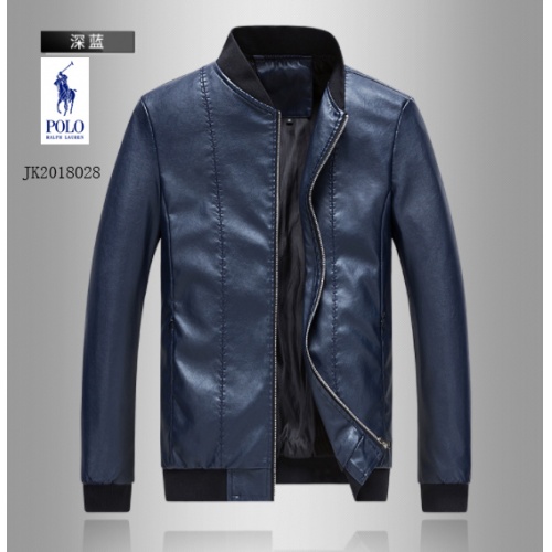 Cheap Ralph Lauren Polo Leather Jackets Long Sleeved For Men #494191 Replica Wholesale [$68.00 USD] [ITEM#494191] on Replica Ralph Lauren Polo Jackets