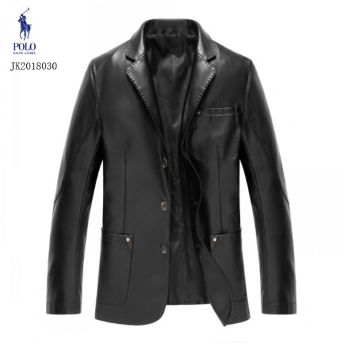 Cheap Ralph Lauren Polo Leather Jackets Long Sleeved For Men #494198 Replica Wholesale [$81.00 USD] [ITEM#494198] on Replica Ralph Lauren Polo Jackets