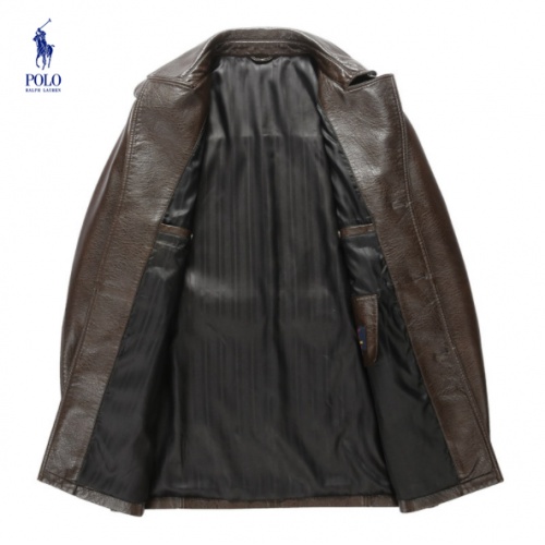 Cheap Ralph Lauren Polo Leather Jackets Long Sleeved For Men #494203 Replica Wholesale [$97.50 USD] [ITEM#494203] on Replica Ralph Lauren Polo Jackets