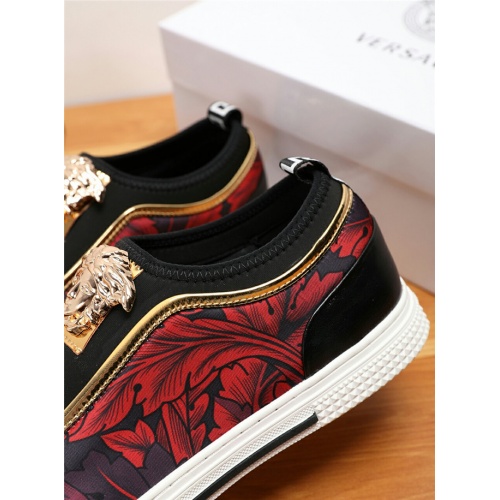 Cheap Versace Casual Shoes For Men #494859 Replica Wholesale [$75.00 USD] [ITEM#494859] on Replica Versace Flat Shoes