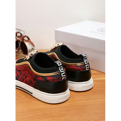 Cheap Versace Casual Shoes For Men #494859 Replica Wholesale [$75.00 USD] [ITEM#494859] on Replica Versace Flat Shoes