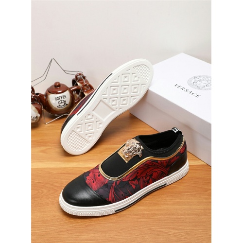 Cheap Versace Casual Shoes For Men #494859 Replica Wholesale [$75.00 USD] [ITEM#494859] on Replica Versace Flat Shoes