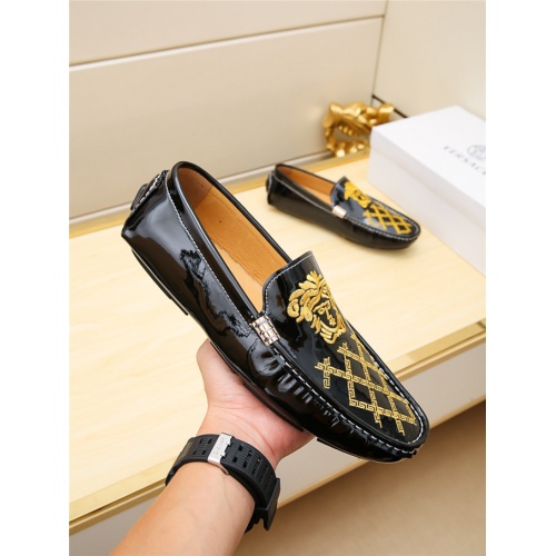 Cheap Versace Leather Shoes For Men #494865 Replica Wholesale [$65.00 USD] [ITEM#494865] on Replica Versace Leather Shoes