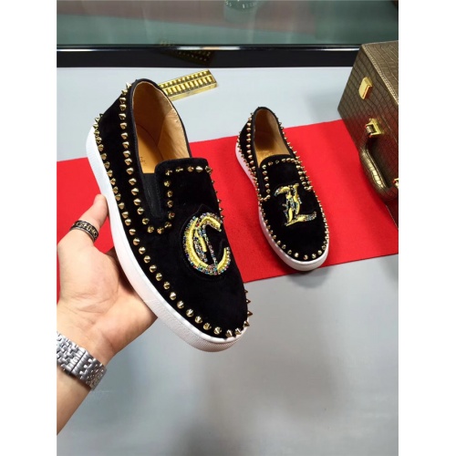 Cheap Christian Louboutin CL Shoes For Men #495366 Replica Wholesale [$85.00 USD] [ITEM#495366] on Replica Christian Louboutin Casual Shoes