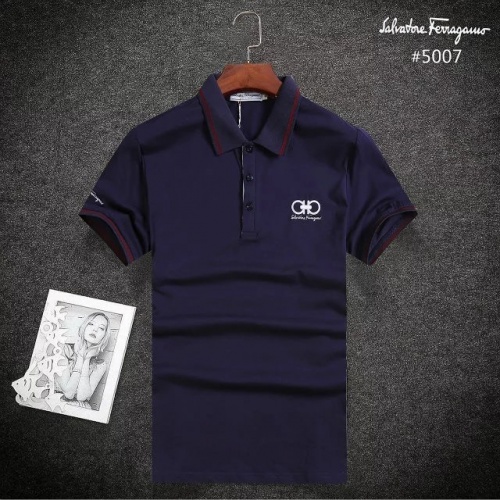 Cheap Salvatore Ferragamo T-Shirts Short Sleeved For Men #495528 Replica Wholesale [$31.50 USD] [ITEM#495528] on Replica Salvatore Ferragamo T-Shirts