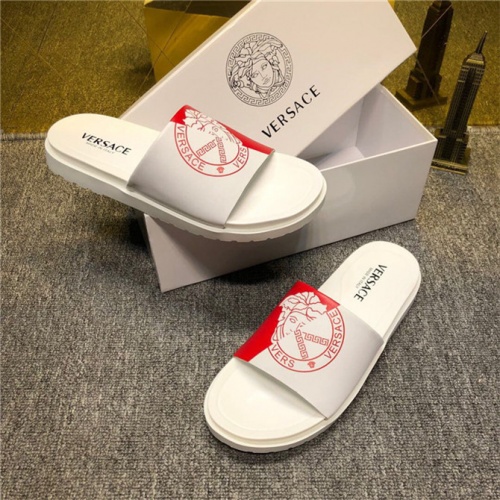Cheap Versace Fashion Slippers For Men #496251 Replica Wholesale [$48.00 USD] [ITEM#496251] on Replica Versace Slippers