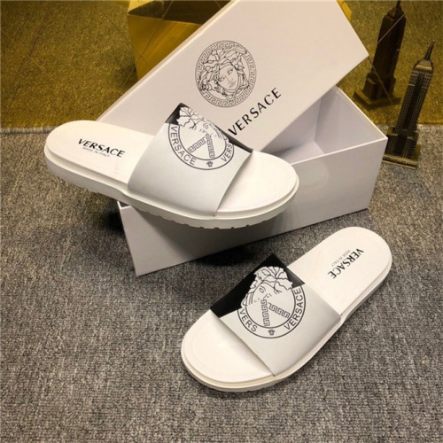 Cheap Versace Fashion Slippers For Men #496252 Replica Wholesale [$48.00 USD] [ITEM#496252] on Replica Versace Slippers