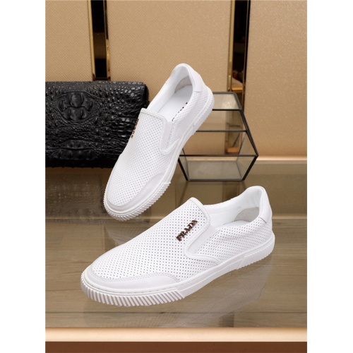 Cheap Prada Casual Shoes For Men #496335 Replica Wholesale [$78.00 USD] [ITEM#496335] on Replica Prada Flat Shoes