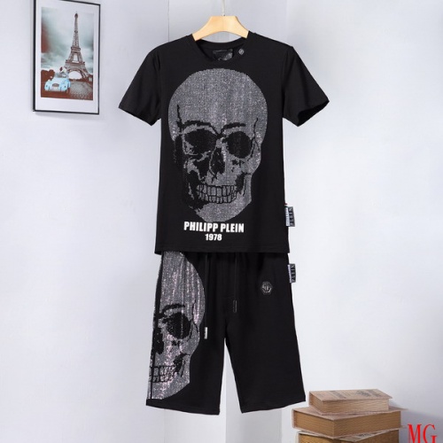 Cheap Philipp Plein PP Tracksuits Short Sleeved For Men #496530 Replica Wholesale [$66.00 USD] [ITEM#496530] on Replica Philipp Plein PP Tracksuits