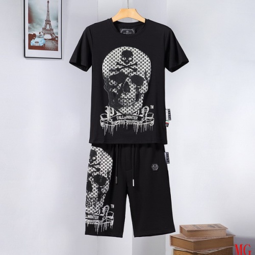 Cheap Philipp Plein PP Tracksuits Short Sleeved For Men #496539 Replica Wholesale [$66.00 USD] [ITEM#496539] on Replica Philipp Plein PP Tracksuits