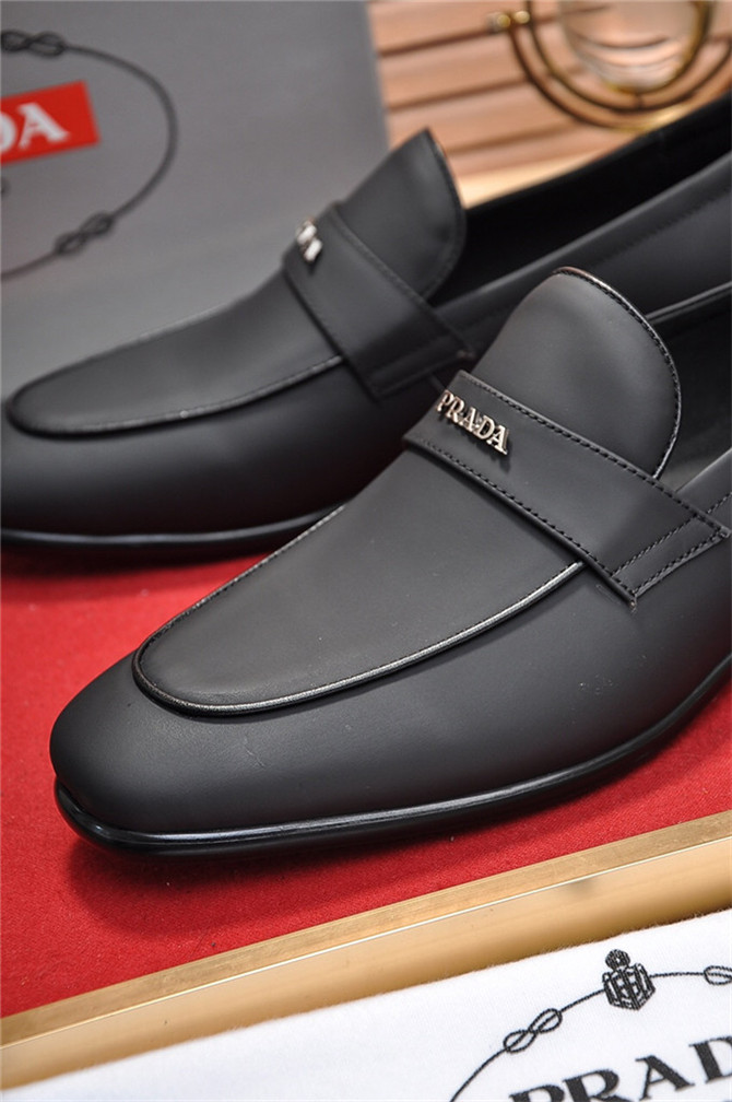 Cheap Prada Leather Shoes For Men #496370 Replica Wholesale [$82.00 USD ...