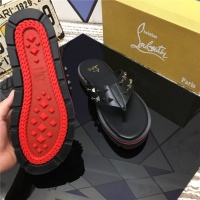 Cheap Christian Louboutin CL Slippers For Men #488704 Replica Wholesale [$65.00 USD] [ITEM#488704] on Replica Christian Louboutin CL Slippers