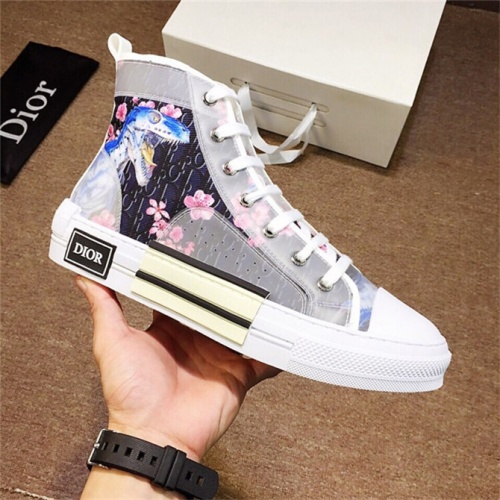 Cheap Christian Dior CD High Tops Shoes For Men #496863 Replica Wholesale [$85.00 USD] [ITEM#496863] on Replica Christian Dior High Top Shoes