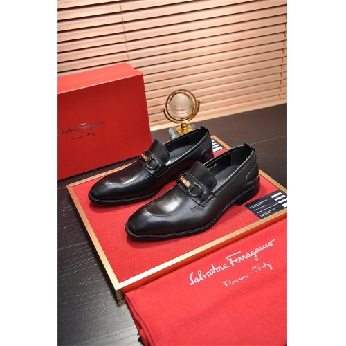 Cheap Salvatore Ferragamo SF Leather Shoes For Men #496884 Replica Wholesale [$75.00 USD] [ITEM#496884] on Replica Salvatore Ferragamo Leather Shoes