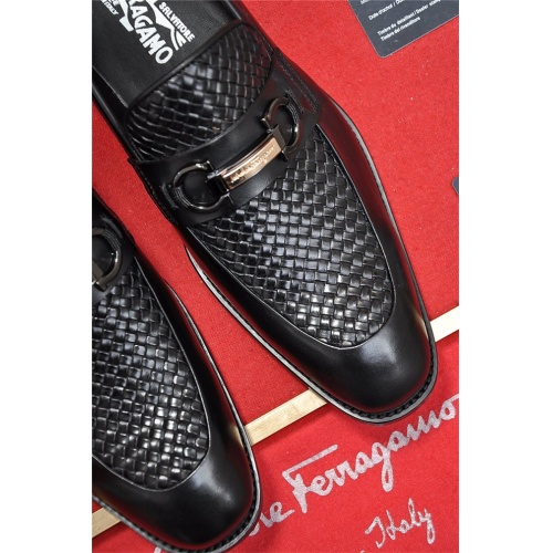 Cheap Salvatore Ferragamo SF Leather Shoes For Men #496885 Replica Wholesale [$75.00 USD] [ITEM#496885] on Replica Salvatore Ferragamo Leather Shoes