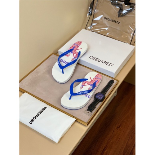 Cheap Dsquared Fashion Slippers For Men #497020 Replica Wholesale [$48.00 USD] [ITEM#497020] on Replica Dsquared2 Shoes