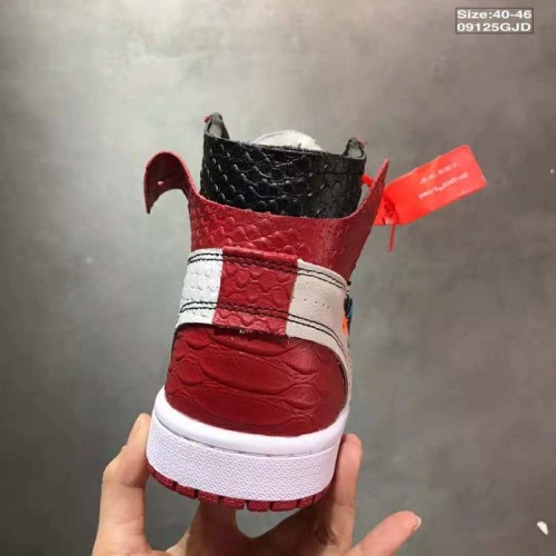 Cheap Nike Air Jordan 1 &amp; Off-White For Men #497436 Replica Wholesale [$58.00 USD] [ITEM#497436] on Replica Air Jordan Shoes for New