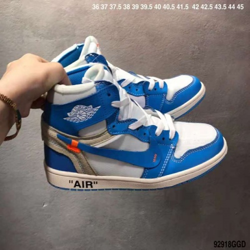 Cheap Nike Air Jordan 1 &amp; Off-White For Men #497442 Replica Wholesale [$66.00 USD] [ITEM#497442] on Replica Air Jordan Shoes for New