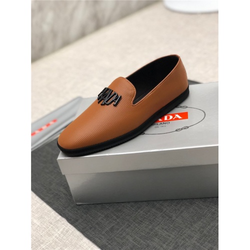 Cheap Prada Leather Shoes For Men #497595 Replica Wholesale [$85.00 USD] [ITEM#497595] on Replica Prada Leather Shoes